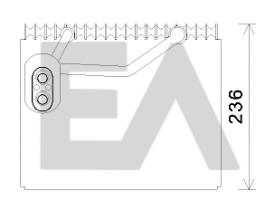 ElectroAuto 43B28006 - EVAPORADOR->APLICACION ORIGINAL HYU