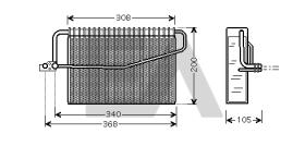 ElectroAuto 43B50012 - EVAPORADOR->APLICACION ORIGINAL MER