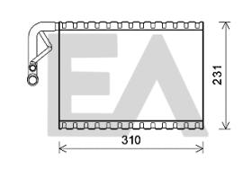 ElectroAuto 43B50018 - EVAPORADOR->APLICACION ORIGINAL MER