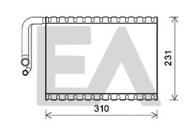 ElectroAuto 43B50019 - EVAPORADOR->APLICACION ORIGINAL MER