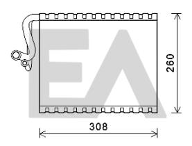 ElectroAuto 43B50024 - EVAPORADOR->APLICACION ORIGINAL MER