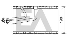 ElectroAuto 43B50025 - EVAPORADOR->APLICACION ORIGINAL MER