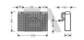 ElectroAuto 43B54003 - EVAPORADOR VAUXHALL