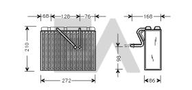 ElectroAuto 43B54005 - EVAPORADOR->APLICACION ORIGINAL CHE