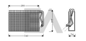 ElectroAuto 43B54006 - EVAPORADOR->APLICACION ORIGINAL OPE