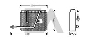 ElectroAuto 43B54007 - EVAPORADOR VAUXHALL