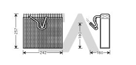 ElectroAuto 43B54008 - EVAPORADOR VAUXHALL