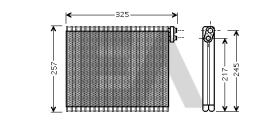 ElectroAuto 43B71006 - EVAPORADOR->APLICACION ORIGINAL LEX