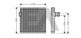 ElectroAuto 43B71007 - EVAPORADOR->APLICACION ORIGINAL LEX