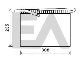 ElectroAuto 43B76001 - EVAPORADOR->APLICACION ORIGINAL VOL