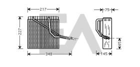 ElectroAuto 43B77002 - EVAPORADOR->APLICACION ORIGINAL AUD