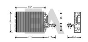 ElectroAuto 43B77003 - EVAPORADOR VOLKSWAGEN