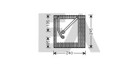 ElectroAuto 43B77005 - EVAPORADOR->APLICACION ORIGINAL AUD