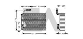 ElectroAuto 43C0026 - EVAPORADOR->EQUIPO ORIGINAL CITROEN