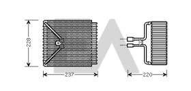 ElectroAuto 43G0001 - EVAPORADOR->EQUIPO ORIGINAL FORD