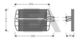 ElectroAuto 45C22013 - RADIADOR CALEFACCION MAZDA