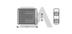 ElectroAuto 45C22022 - RADIADOR CALEFACCION FORD