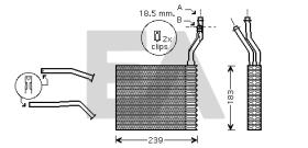 ElectroAuto 45C22030 - RADIADOR CALEFACCION VOLVO