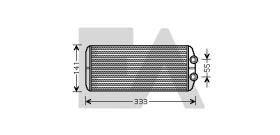 ElectroAuto 45C55022 - RADIADOR CALEFACCION PEUGEOT