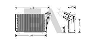  45C60015 - RADIADOR CALEFACCION RENAULT