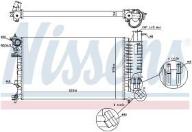  61381A - RADIADOR CITROEN ZX(N2)(91-)2.0 I