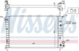  62050 - RADIADOR FORD COUGAR(MC)(98-)2.5 EF