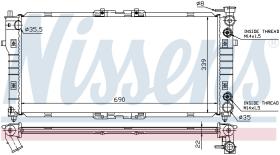 Nissens 62393 - RADIADOR MAZDA MX 6(GE)(91-)2.0 I 1