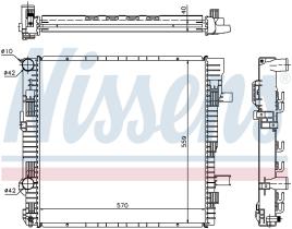  62629A - RADIADOR MERCEDES T2 VARIO W 670(96