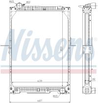  62657A - RADIADOR MERCEDES NG 90(87-)32 TONS