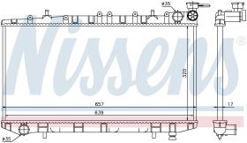  62961 - RADIADOR NISSAN ALMERA(N15)(95-)2.0