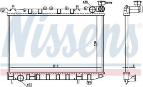  62974 - RADIADOR NISSAN ALMERA(N15)(95-)1.4