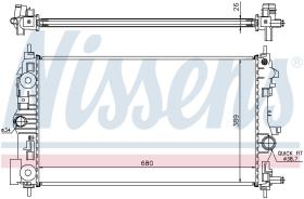 Nissens 630722 - RADIADOR CHEVROLET CRUZE(J300,J305,