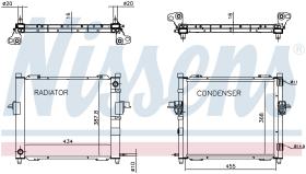  637635 - RADIADOR RENAULT TWINGO I(93-)1.2 I