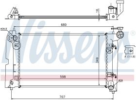  646321 - RADIADOR PONTIAC VIBE I(02-)1.8 I 1