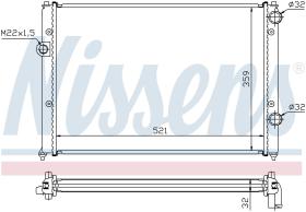  652511 - RADIADOR VOLKSWAGEN PASSAT B4(3A.35