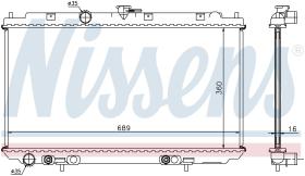  67347A - RADIADOR NISSAN PRIMERA(P12.W12)(02