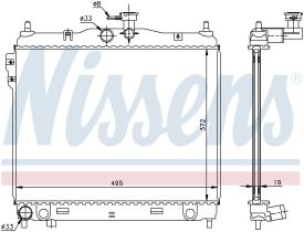  67495 - RADIADOR HYUNDAI GETZ(TB)(02-)1.6 I