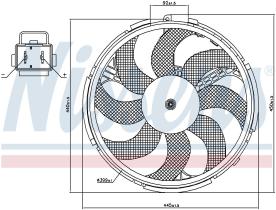 Nissens 85037 - VENTILADOR FIAT STILO(192)(01-)2.4