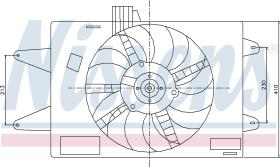 Nissens 85129 - VENTILADOR FIAT DOBLO(119,223)(01-)