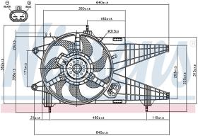 Nissens 85160 - VENTILADOR FIAT PUNTO II(188)(99-)1