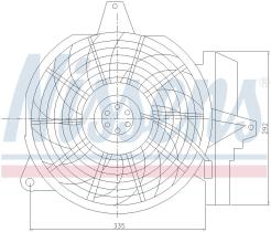 Nissens 85266 - VENTILADOR HYUNDAI SANTA FE(SM)(00-