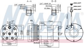 Nissens 89703 - COMPRESOR NEW HOLLAND 70 SERIES 86