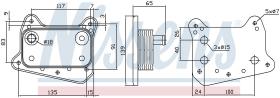 Nissens 90581 - RADIADOR ACEITE MERCEDES C-CLASS W