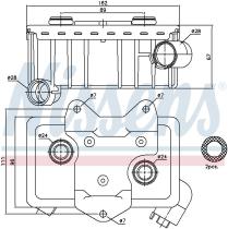 Nissens 90582 - RADIADOR ACEITE MERCEDES E-CLASS W