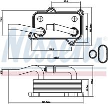 Nissens 90599 - RADIADOR ACEITE MERCEDES E-CLASS W