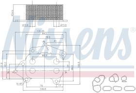 Nissens 90670 - RADIADOR ACEITE PEUGEOT 2008(13-)1.