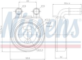 Nissens 90701 - ENFRIADOR DE ACEITE PEUGEOT 206 (2)