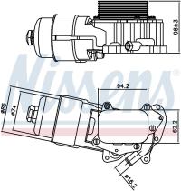 Nissens 90703 - RADIADOR ACEITE PEUGEOT 2008(13-)1.