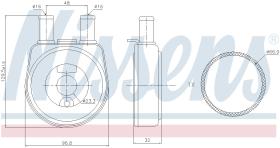 Nissens 90704 - RADIADOR ACEITE RENAULT R 19(88-)1.