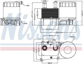 Nissens 90706 - RADIADOR ACEITE FORD FOCUS I(CAK)(9